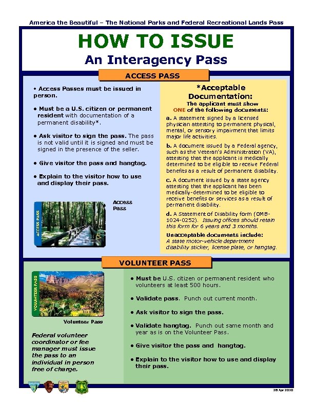 America the Beautiful – The National Parks and Federal Recreational Lands Pass HOW TO