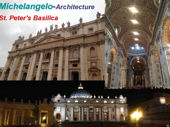Michelangelo-Architecture Michelangelo St. Peter’s Basilica 