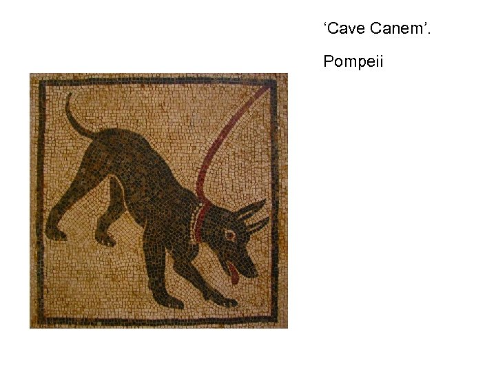 ‘Cave Canem’. Pompeii 