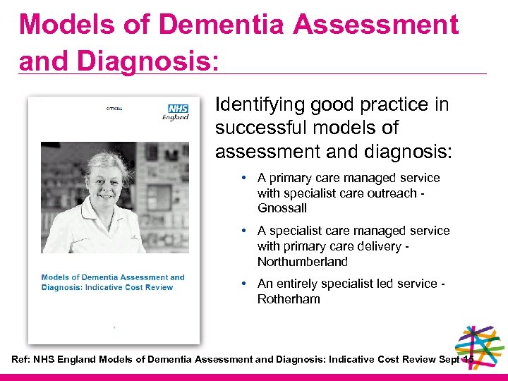 Models of Dementia Assessment and Diagnosis: Identifying good practice in successful models of assessment