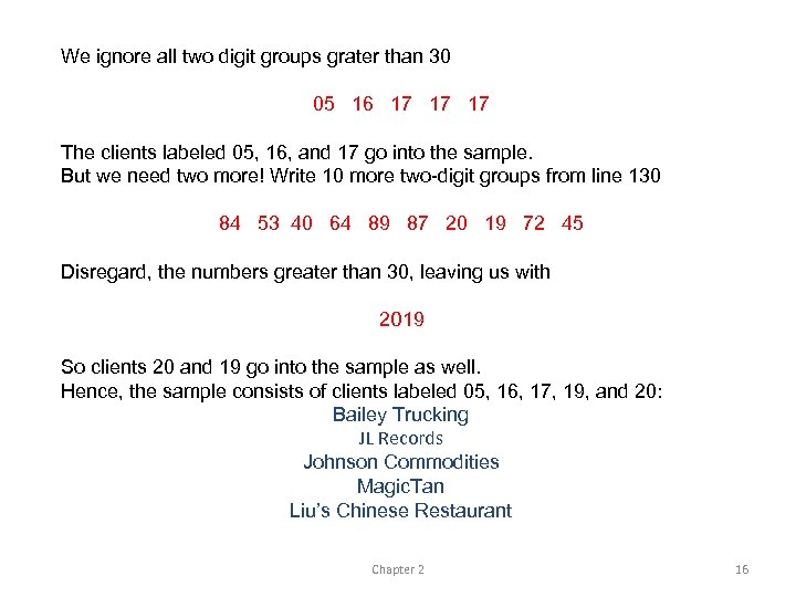 We ignore all two digit groups grater than 30 05 16 17 17 17