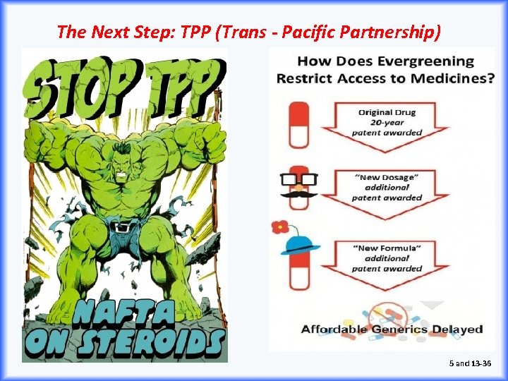 The Next Step: TPP (Trans - Pacific Partnership) 5 and 13 -36 