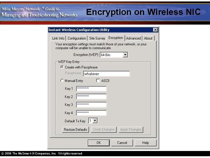 Encryption on Wireless NIC 
