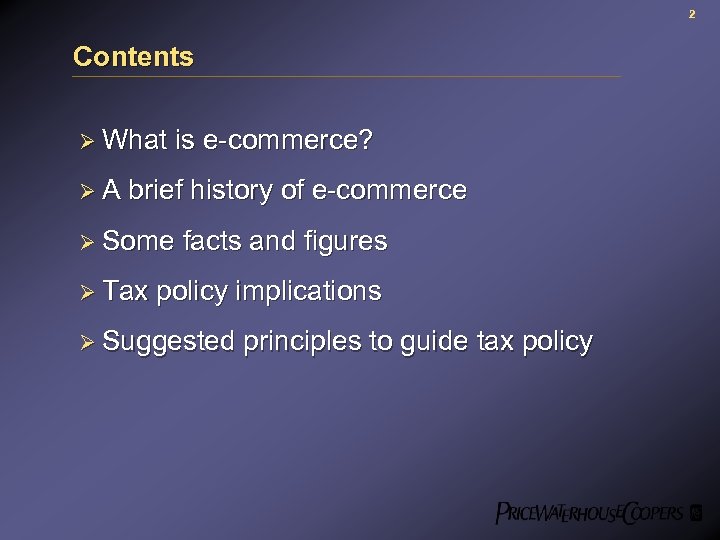 2 Contents Ø What ØA is e-commerce? brief history of e-commerce Ø Some Ø