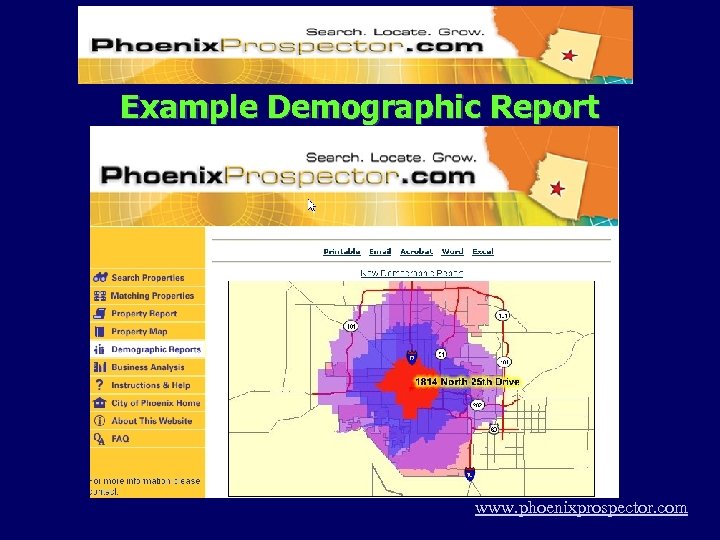 Example Demographic Report www. phoenixprospector. com 