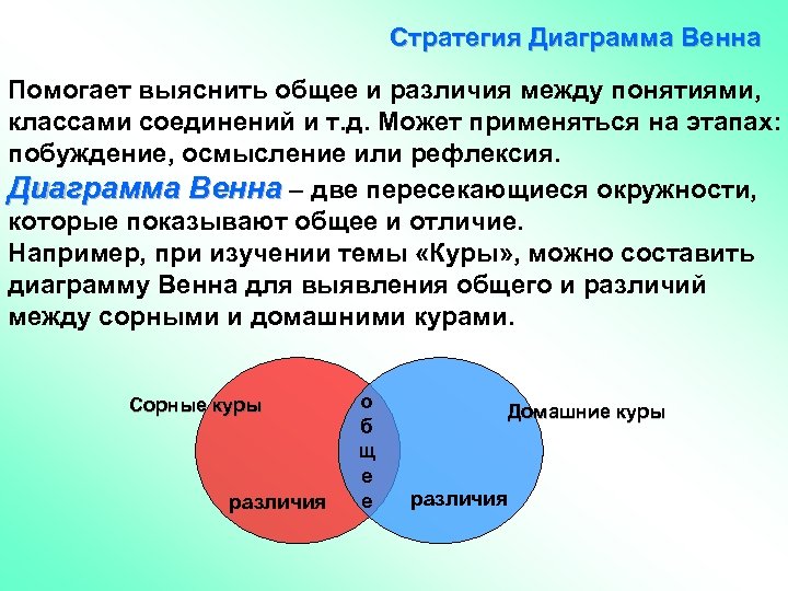 Диаграмма венна примеры для детей