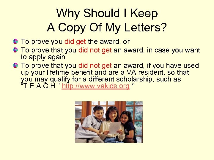 Why Should I Keep A Copy Of My Letters? To prove you did get