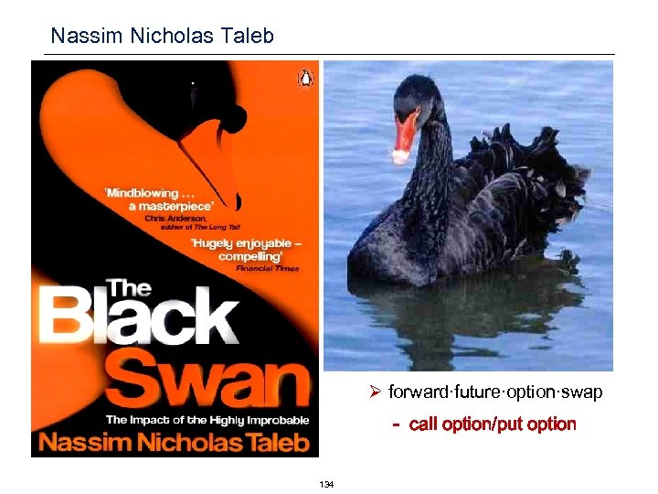 Nassim Nicholas Taleb Ø forward·future·option·swap - call option/put option 134 