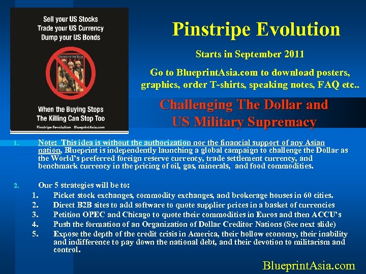  Pinstripe Evolution Starts in September 2011 Go to Blueprint. Asia. com to download