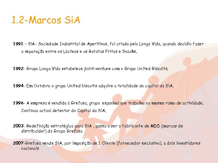 1. 2 -Marcos Si. A 1991 – Si. A- Sociedade Industrial de Aperitivos, foi