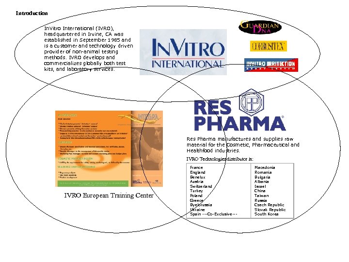 Introduction In. Vitro International (IVRO), headquartered in Irvine, CA was established in September 1985