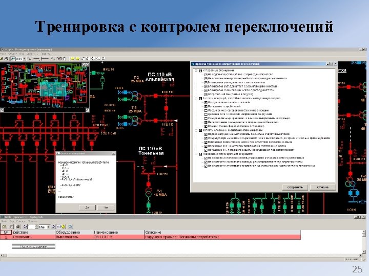 Тренировка с контролем переключений 25 