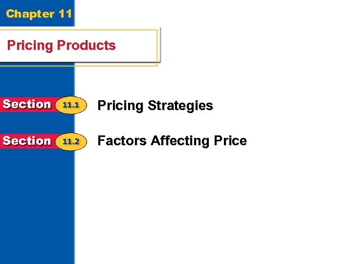 Chapter 11 Pricing Products Pricing Strategies Factors Affecting Price 2 