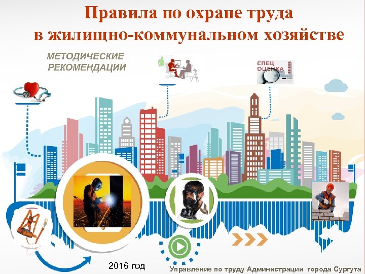 Правила по охране труда в жилищно-коммунальном хозяйстве МЕТОДИЧЕСКИЕ РЕКОМЕНДАЦИИ 2016 год Управление по труду