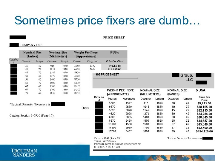 Sometimes price fixers are dumb… 