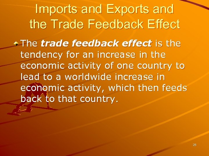 Imports and Exports and the Trade Feedback Effect The trade feedback effect is the