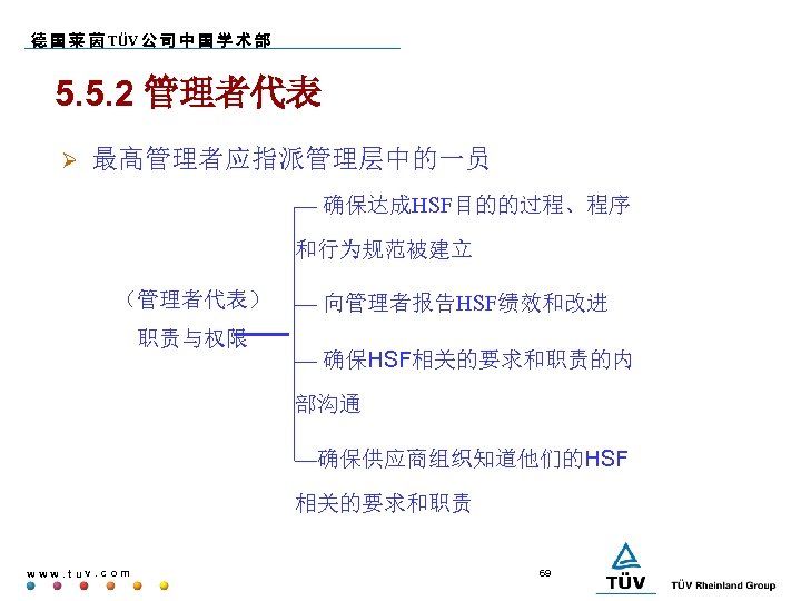 德 国 莱 茵 TÜV 公 司 中 国 学 术 部 5. 5.