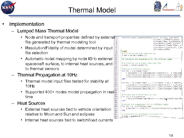 Thermal Model • Implementation – Lumped Mass Thermal Model • Node and transport properties
