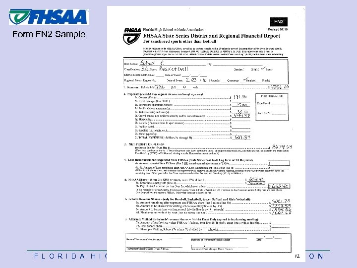 Form FN 2 Sample F L O R I D A H I G
