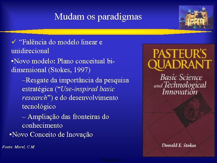 Mudam os paradigmas ü “Falência do modelo linear e unidirecional • Novo modelo: Plano