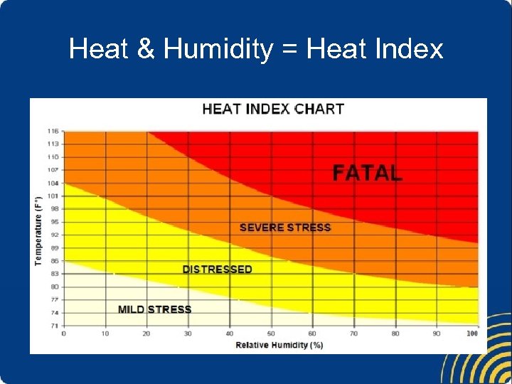 Heat & Humidity = Heat Index 