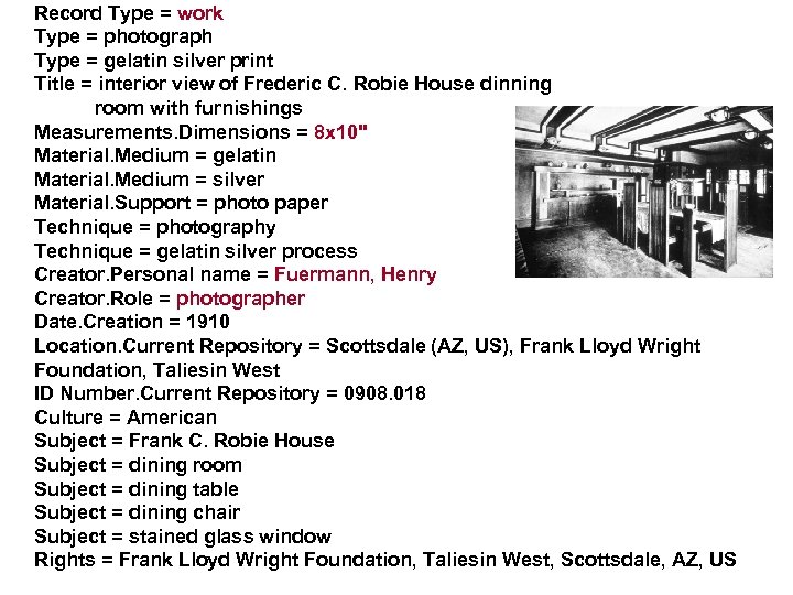 Record Type = work Type = photograph Type = gelatin silver print Title =