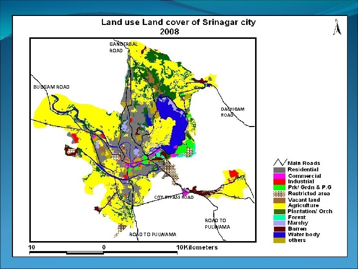 GANDERBAL ROAD BUDGAM ROAD DACHIGAM ROAD CITY BYPASS ROAD TO PULWAMA 
