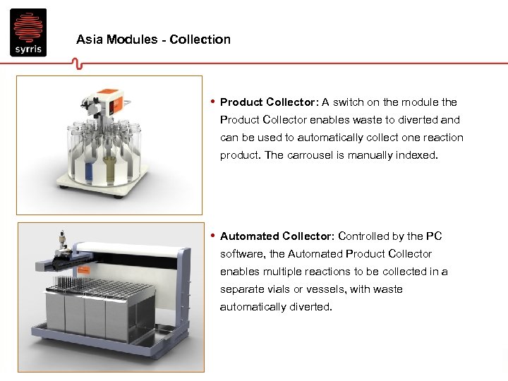 Asia Modules - Collection • Product Collector: A switch on the module the Product