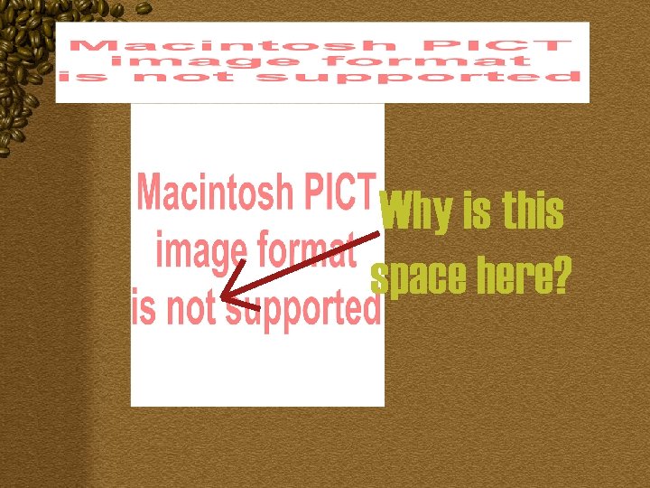 Why is this space here? 