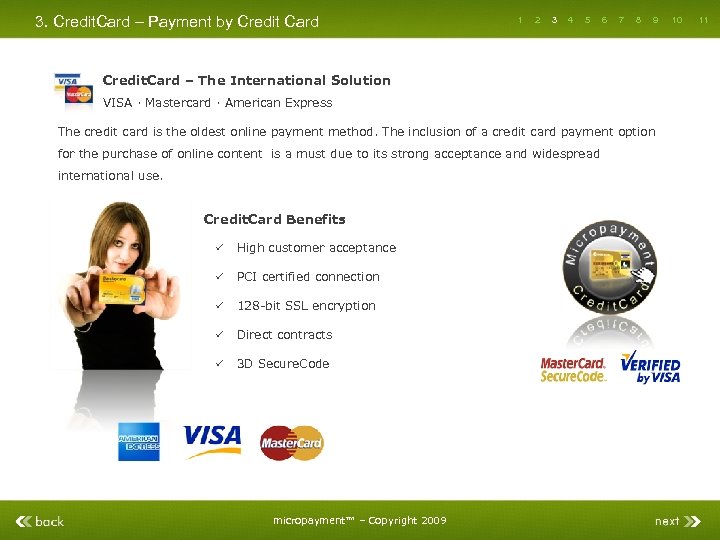 3. Credit. Card – Payment by Credit Card 1 2 3 4 5 6