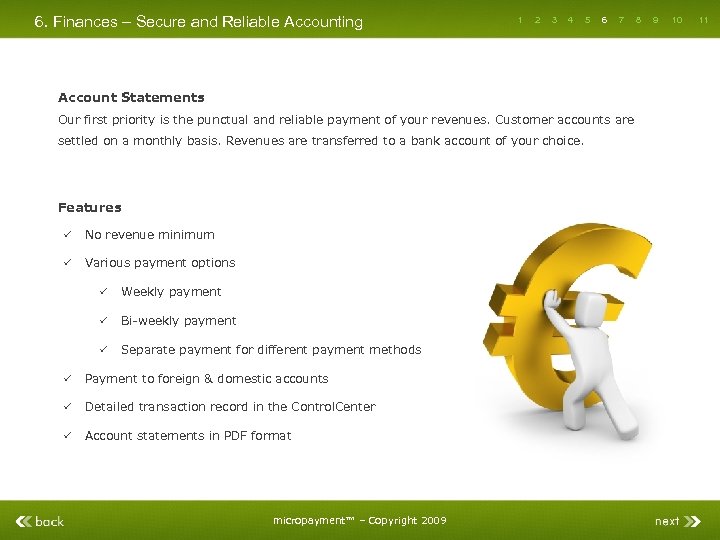 6. Finances – Secure and Reliable Accounting 1 2 3 4 5 6 7