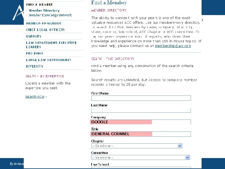 Page 13 GOOGLE GENERAL COUNSEL 