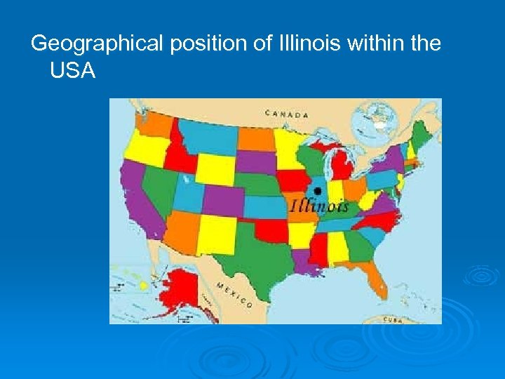 Geographical position of Illinois within the USA 