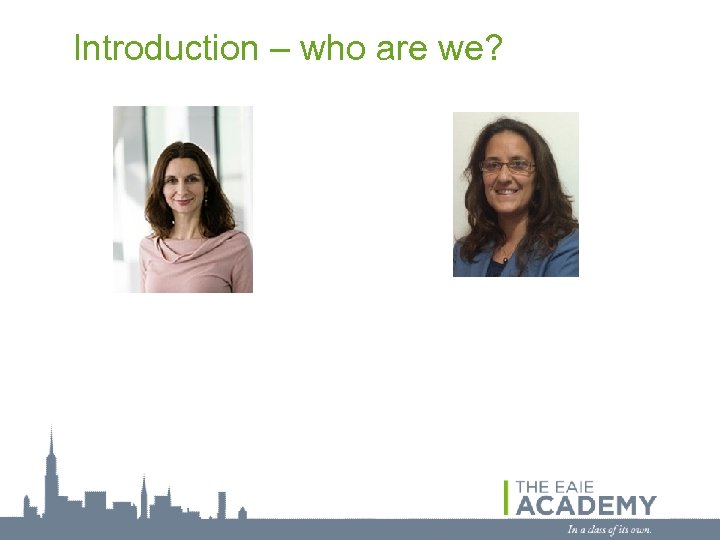 Introduction – who are we? 