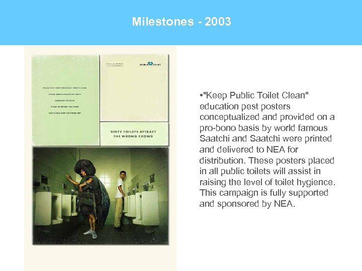 Milestones - 2003 • 