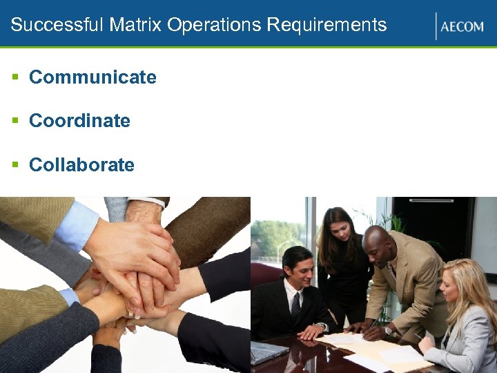 Successful Matrix Operations Requirements § Communicate § Coordinate § Collaborate Proprietary and Confidential 15