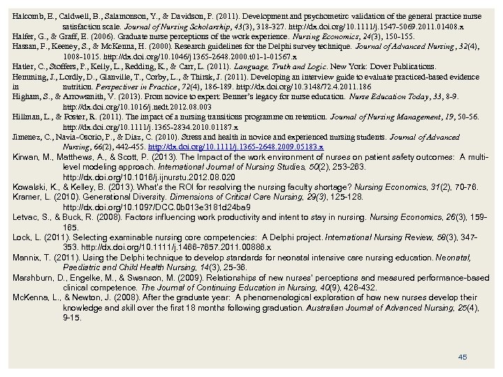 Halcomb, E. , Caldwell, B. , Salamonson, Y. , & Davidson, P. (2011). Development