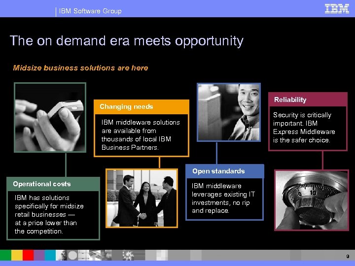 IBM Software Group The on demand era meets opportunity Midsize business solutions are here