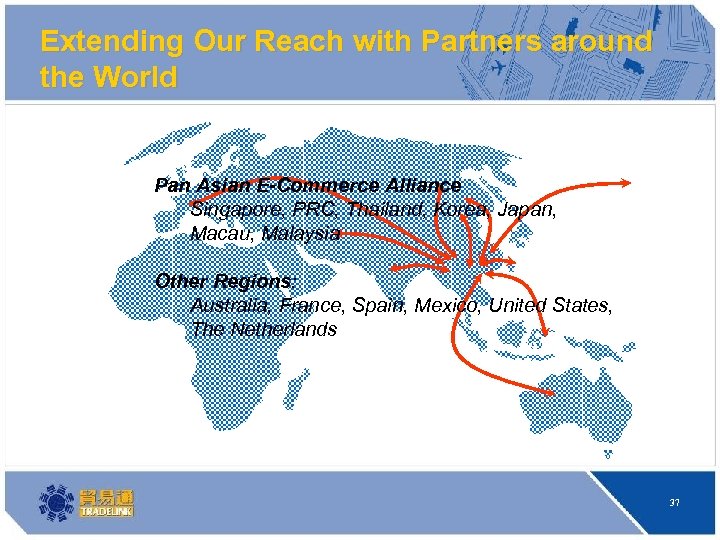 Extending Our Reach with Partners around the World Pan Asian E-Commerce Alliance Singapore, PRC,