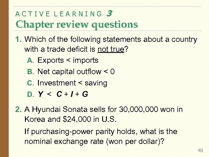 Chapter 31 Open Economy Macroeconomics Basic Concepts Economics Principles