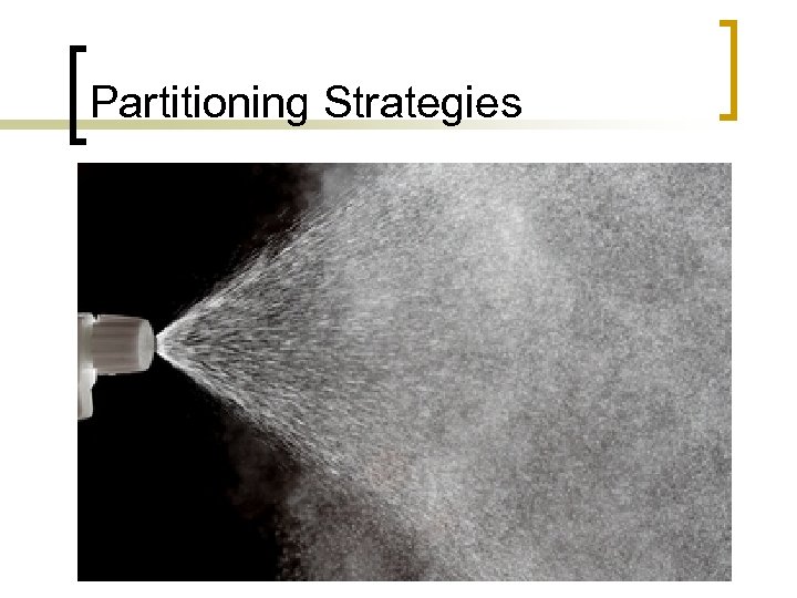Partitioning Strategies 