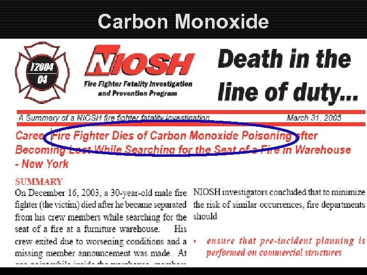 Carbon Monoxide 