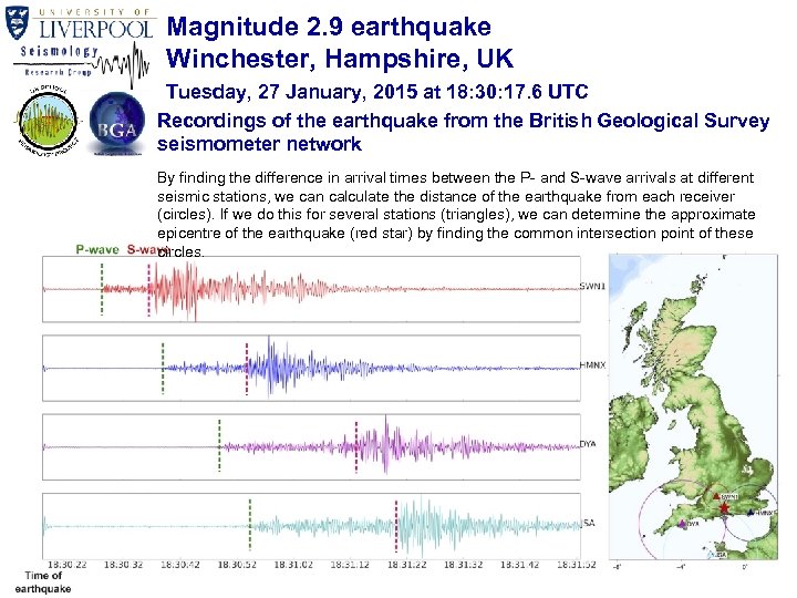 Magnitude 2. 9 earthquake Winchester, Hampshire, UK Tuesday, 27 January, 2015 at 18: 30: