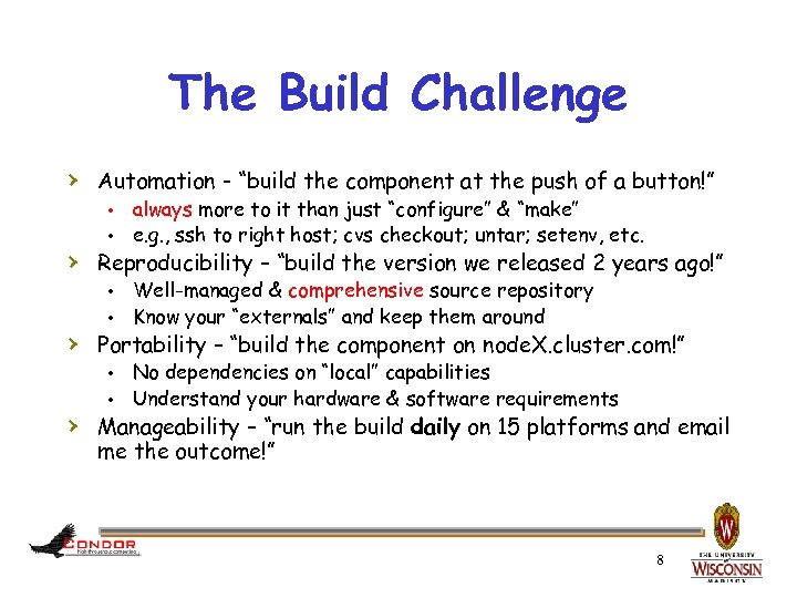 The Build Challenge › Automation - “build the component at the push of a
