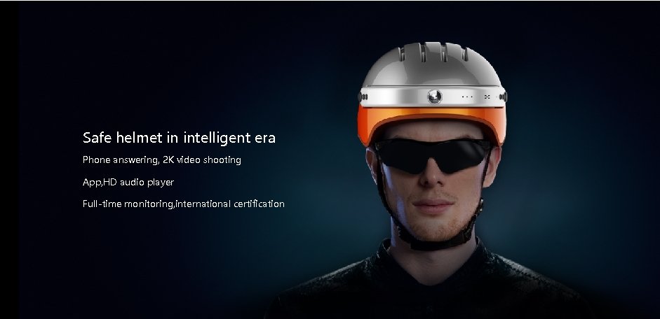 Safe helmet in intelligent era Phone answering, 2 K video shooting App, HD audio