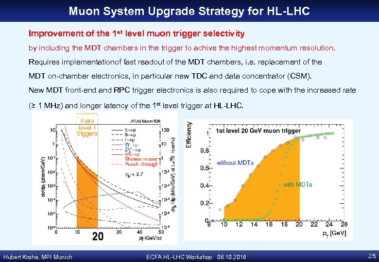 Muon System Upgrade Strategy for HL-LHC Improvement of the 1 st level muon trigger