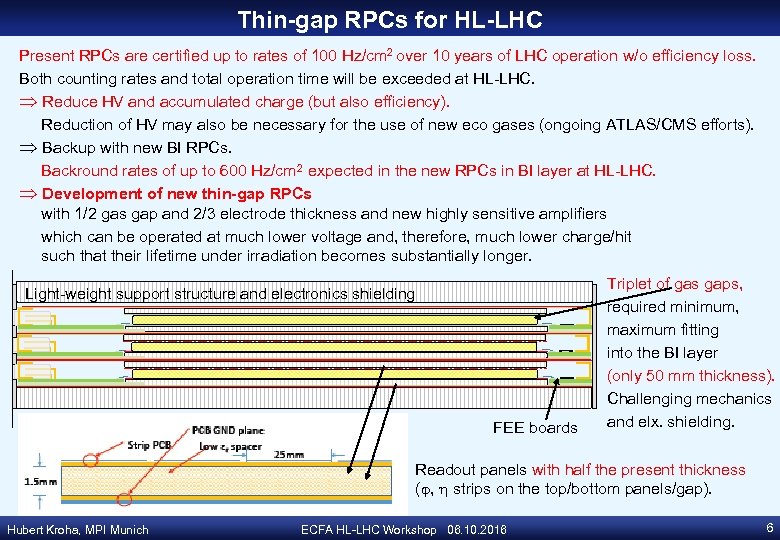 Thin-gap RPCs for HL-LHC Present RPCs are certified up to rates of 100 Hz/cm