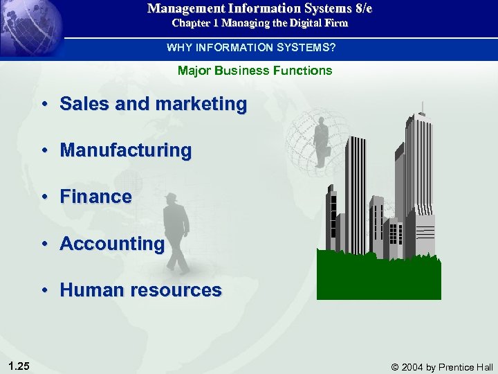 Management Information Systems 8/e Chapter 1 Managing the Digital Firm WHY INFORMATION SYSTEMS? Major