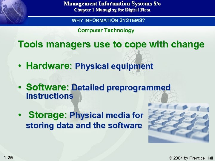 Management Information Systems 8/e Chapter 1 Managing the Digital Firm WHY INFORMATION SYSTEMS? Computer