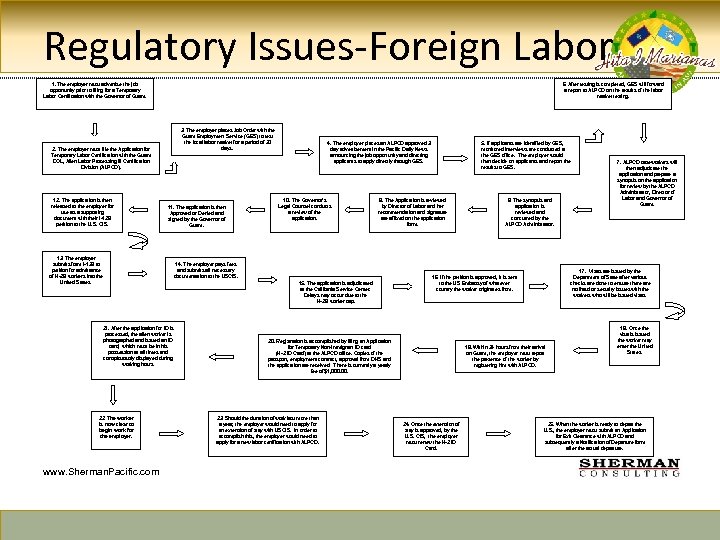 Regulatory Issues-Foreign Labor 1. The employer must advertise the job opportunity prior to filing